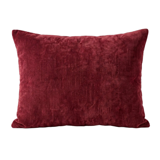 Zelesta Special Jersey Chenille Kussensloop Set van 2 - Barokrood