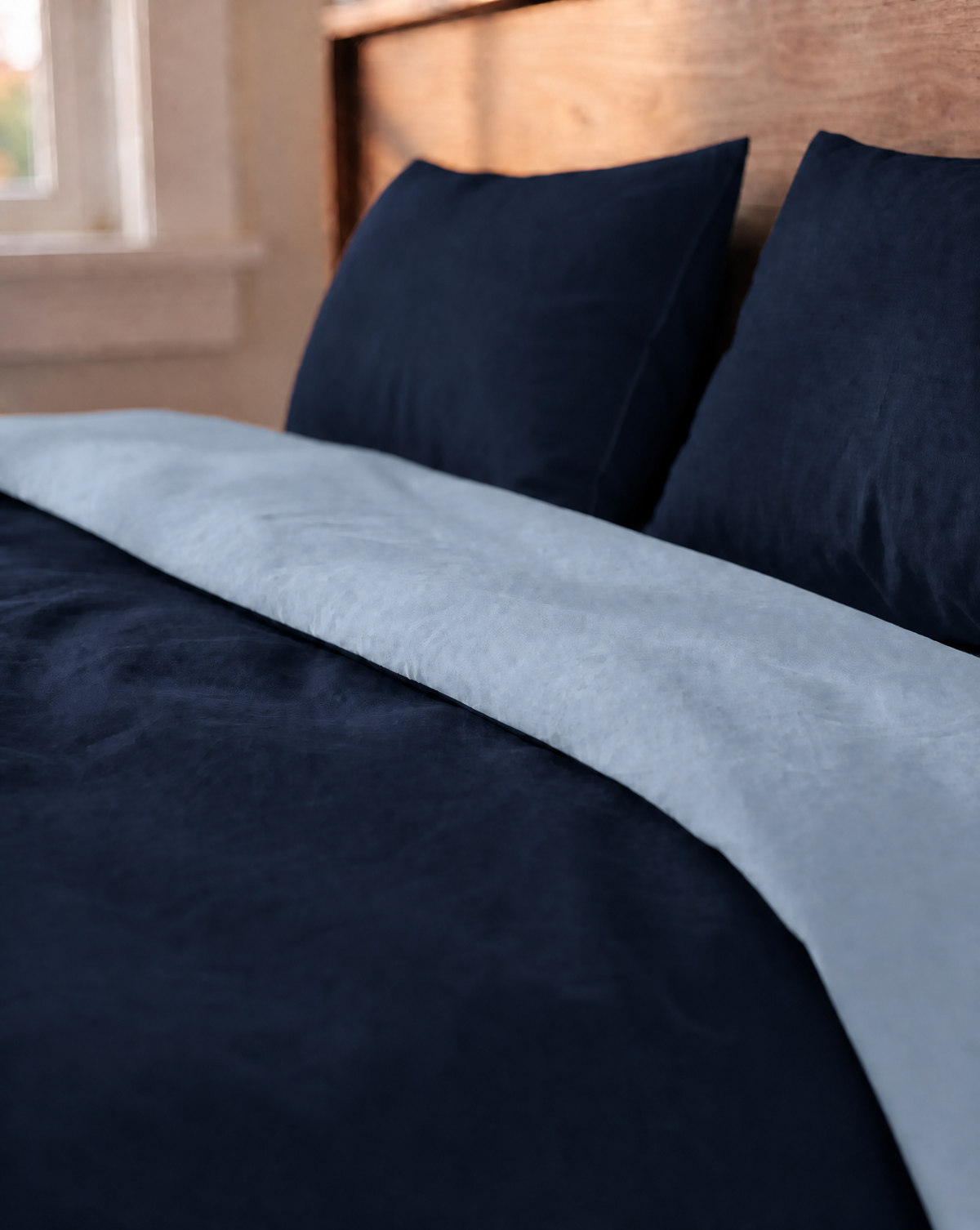 Zelesta Comfort Duo Naadloos Dekbed - Blauw & Marineblauw