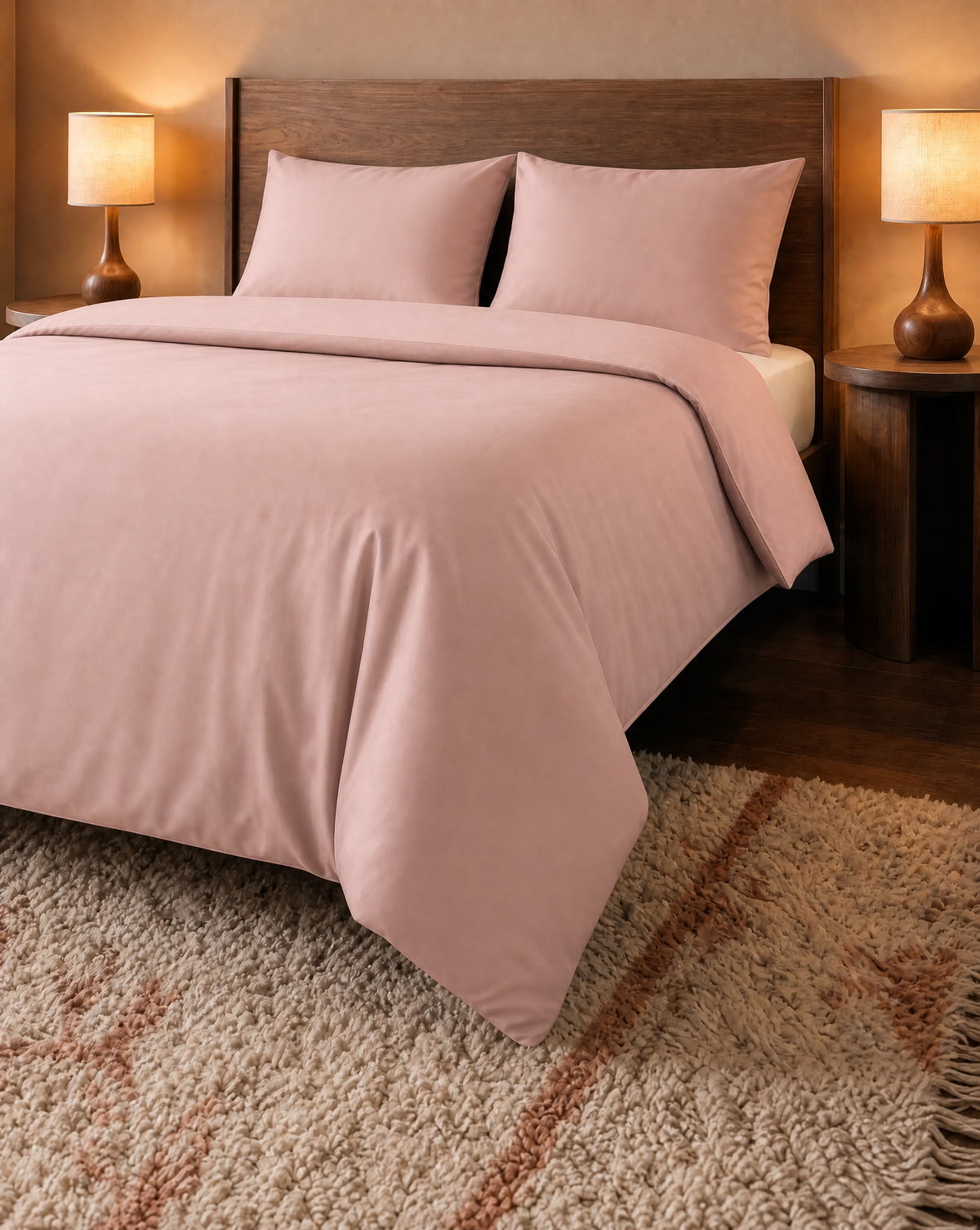 Zelesta Pure Uni Naadloos Katoenen Dekbed - Misty Rose