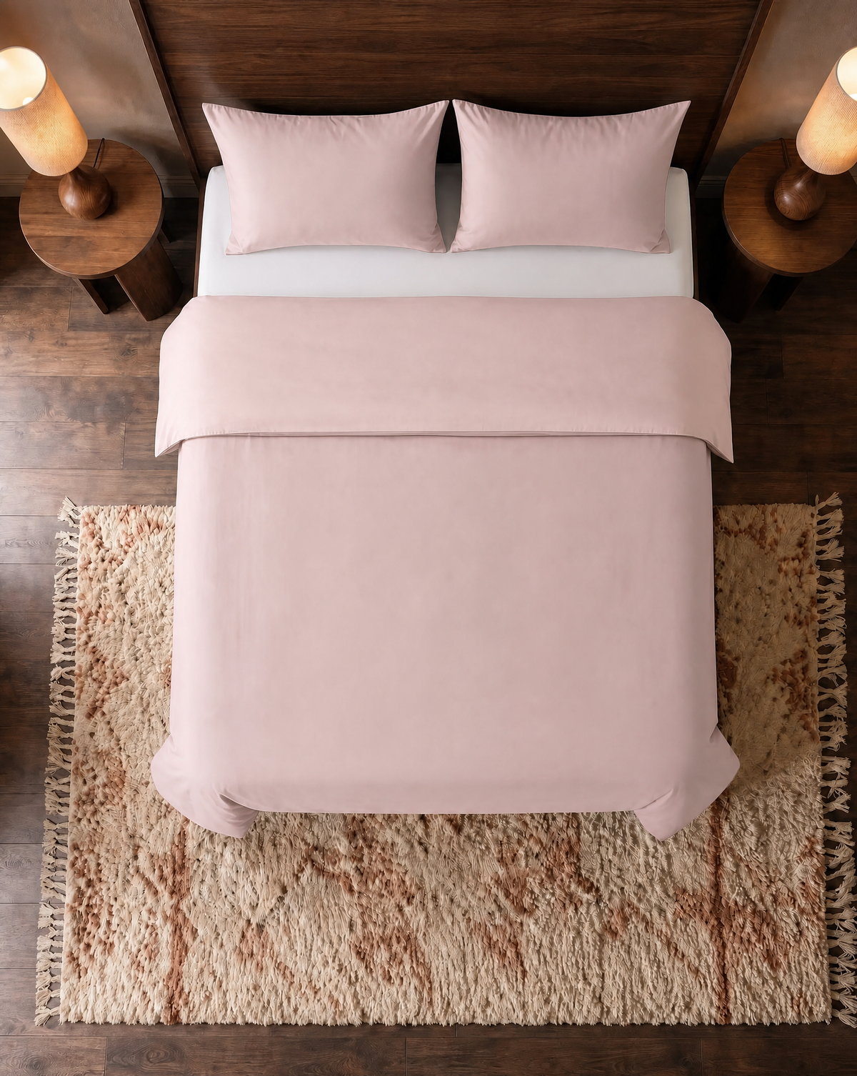 Zelesta Pure Uni Naadloos Katoenen Dekbed - Misty Rose