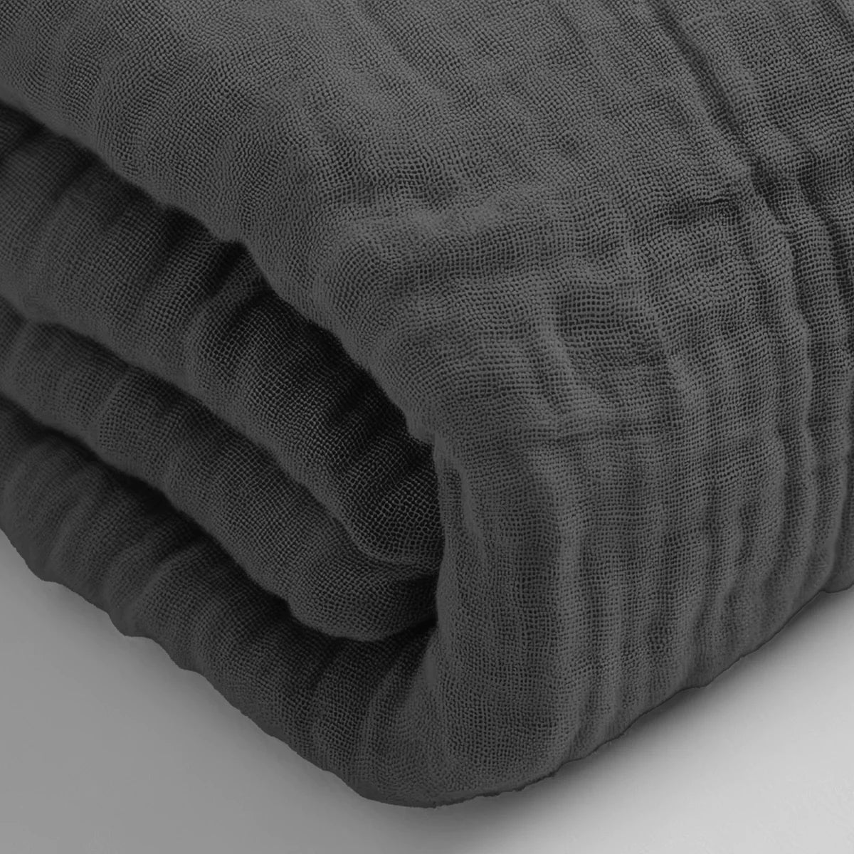 Zelesta Muslin Fitted Sheet - Anthracite image