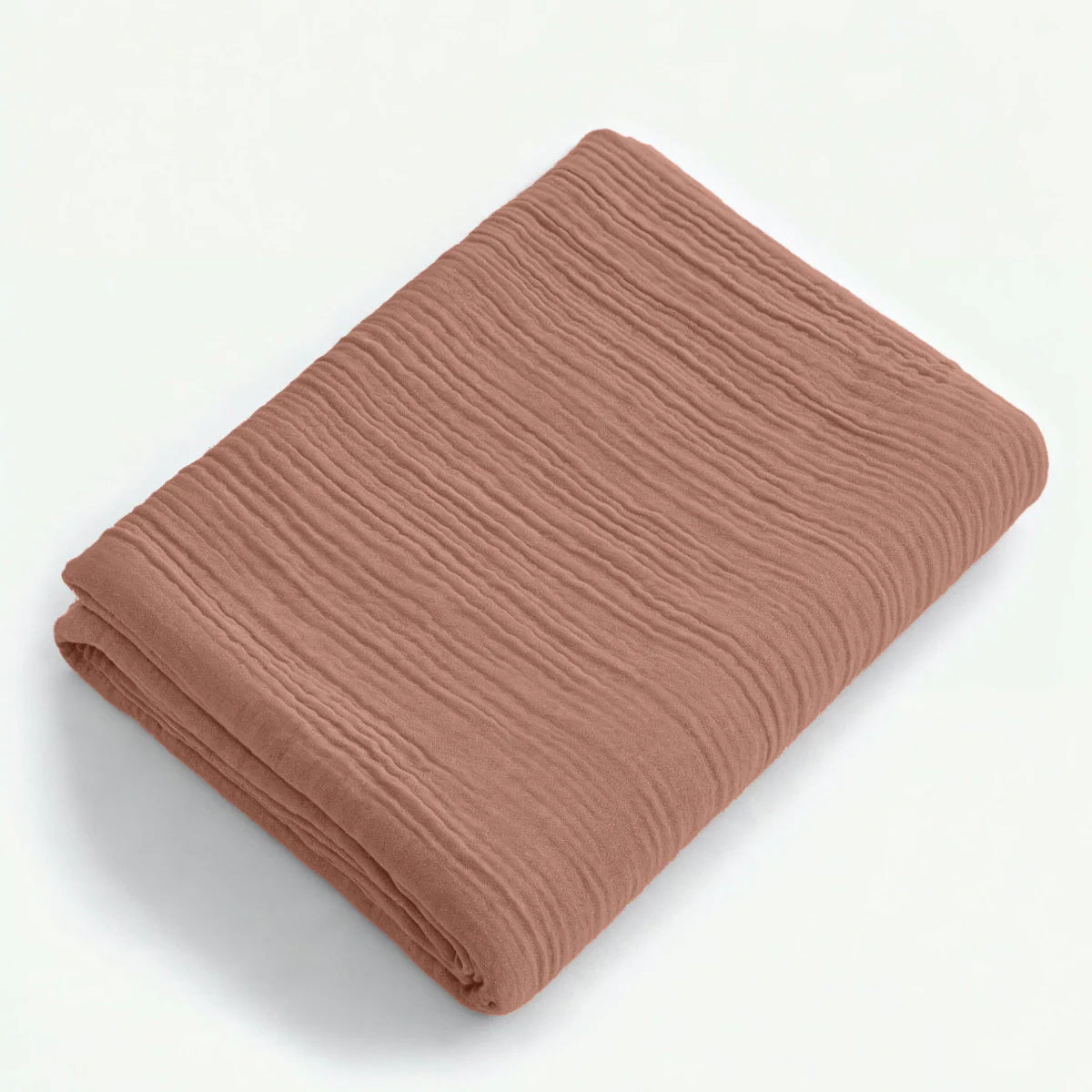 Zelesta Muslin Fitted Sheet - Dusty-Rose image