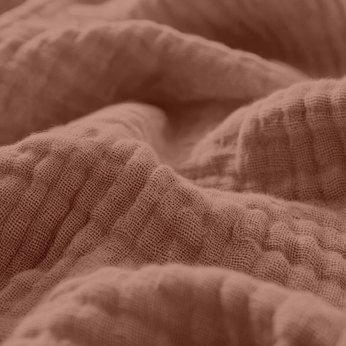 Zelesta Muslin Fitted Sheet - Dusty-Rose image