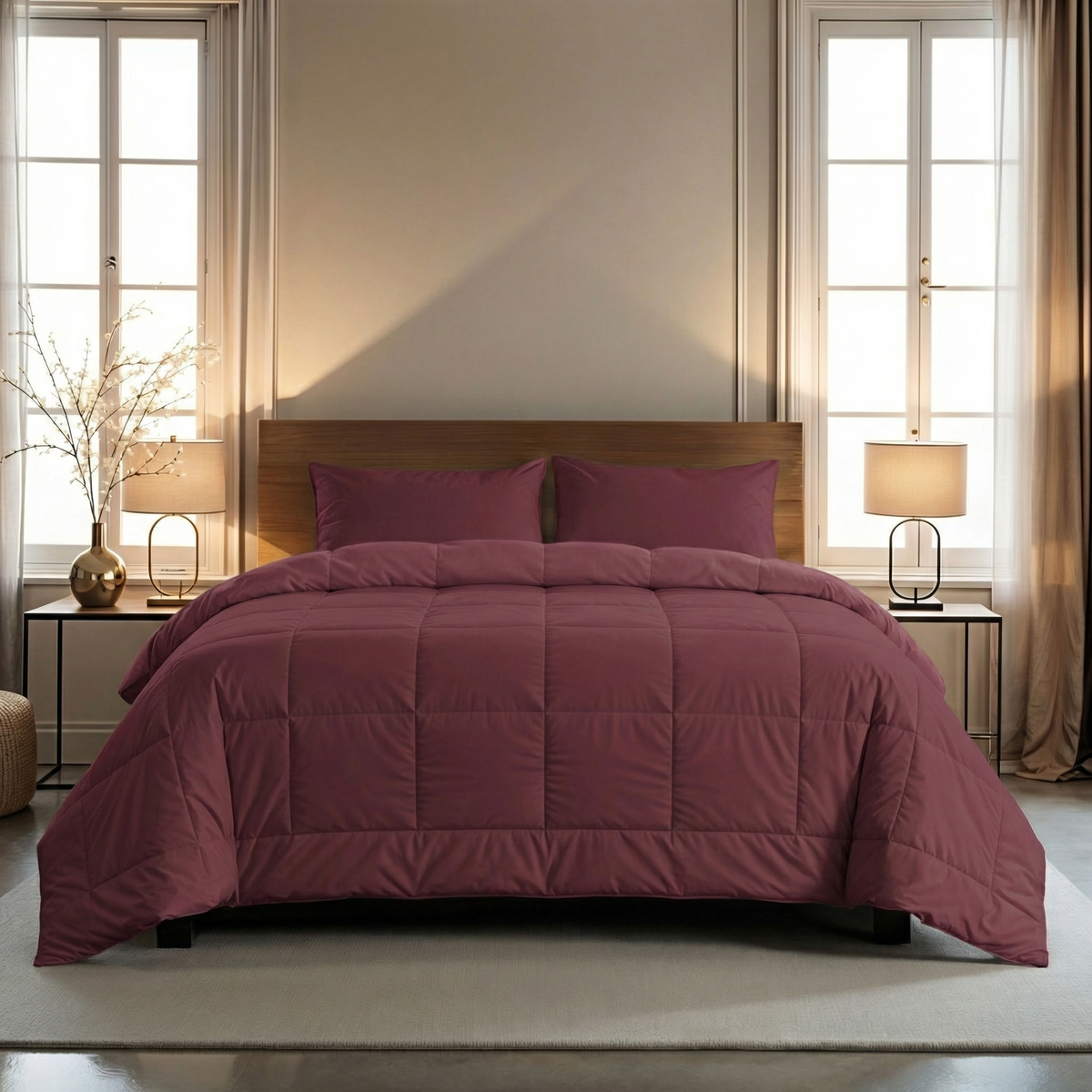 Zelesta Pure Uni 4-Season Cotton Duvet - Red