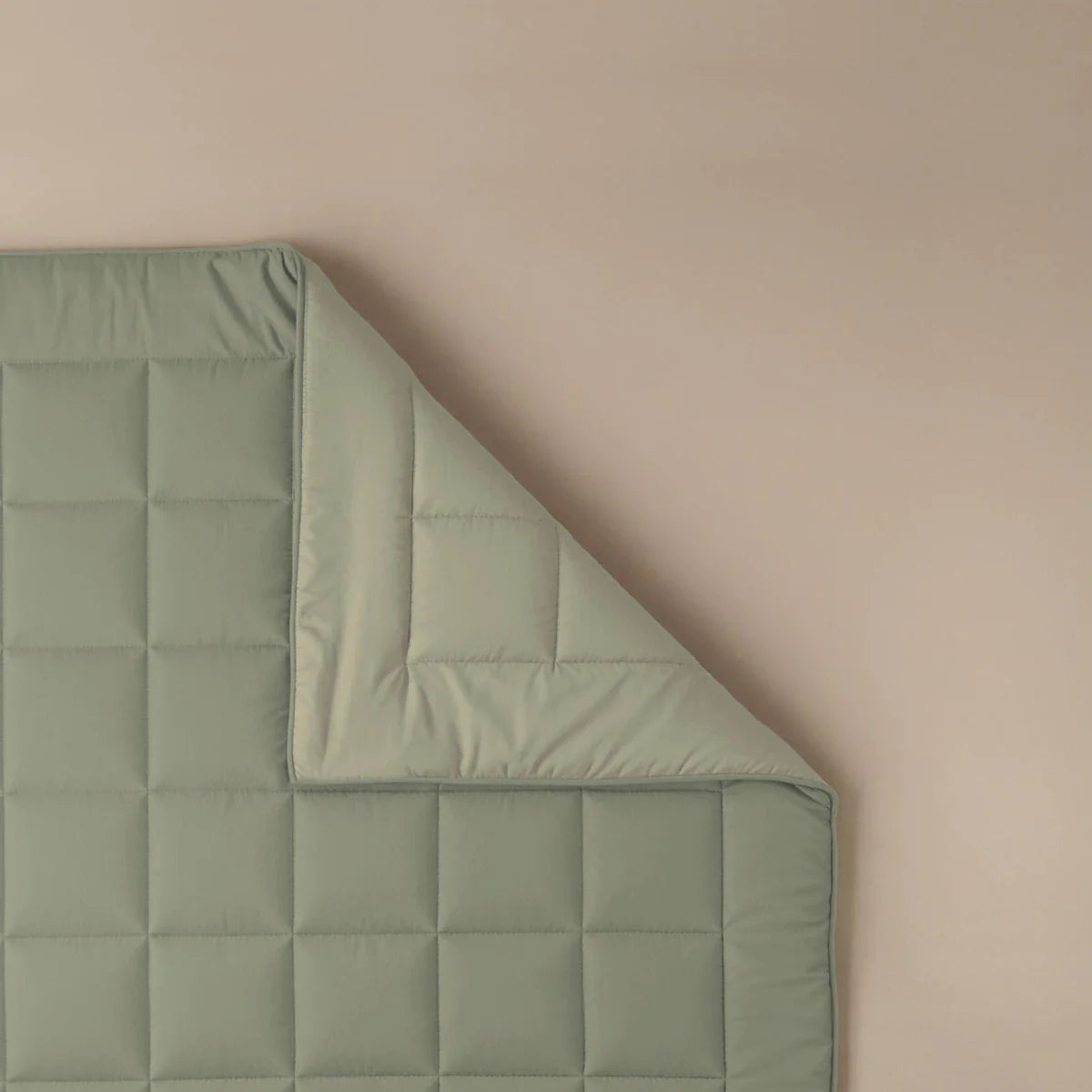 Zelesta Pure Duo katoenen dekbed - Grijs-groen & Zacht grijs-groen