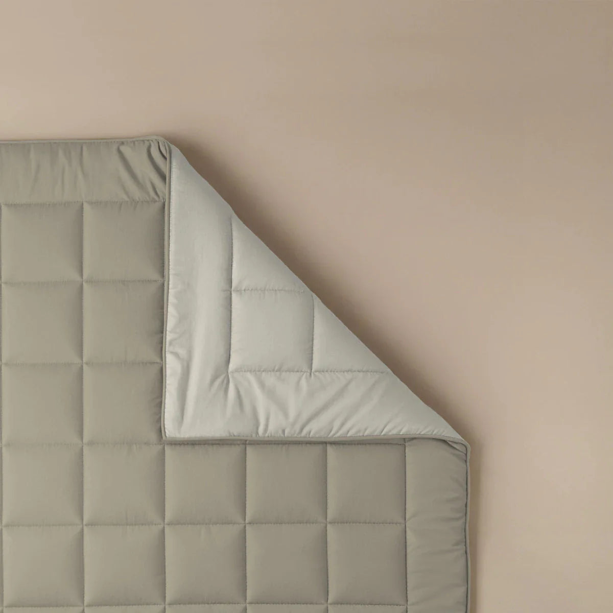 Zelesta Pure Duo Cotton Duvet - Warm Grey & Cream White