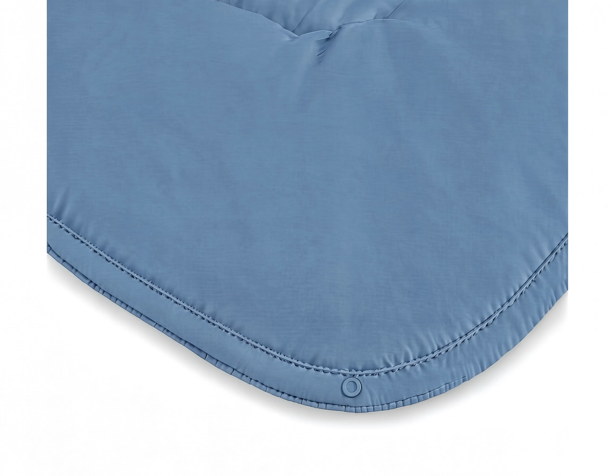 Zelesta Pure Uni 4-Seizoenen Naadloos Katoenen Dekbed – Blauw
