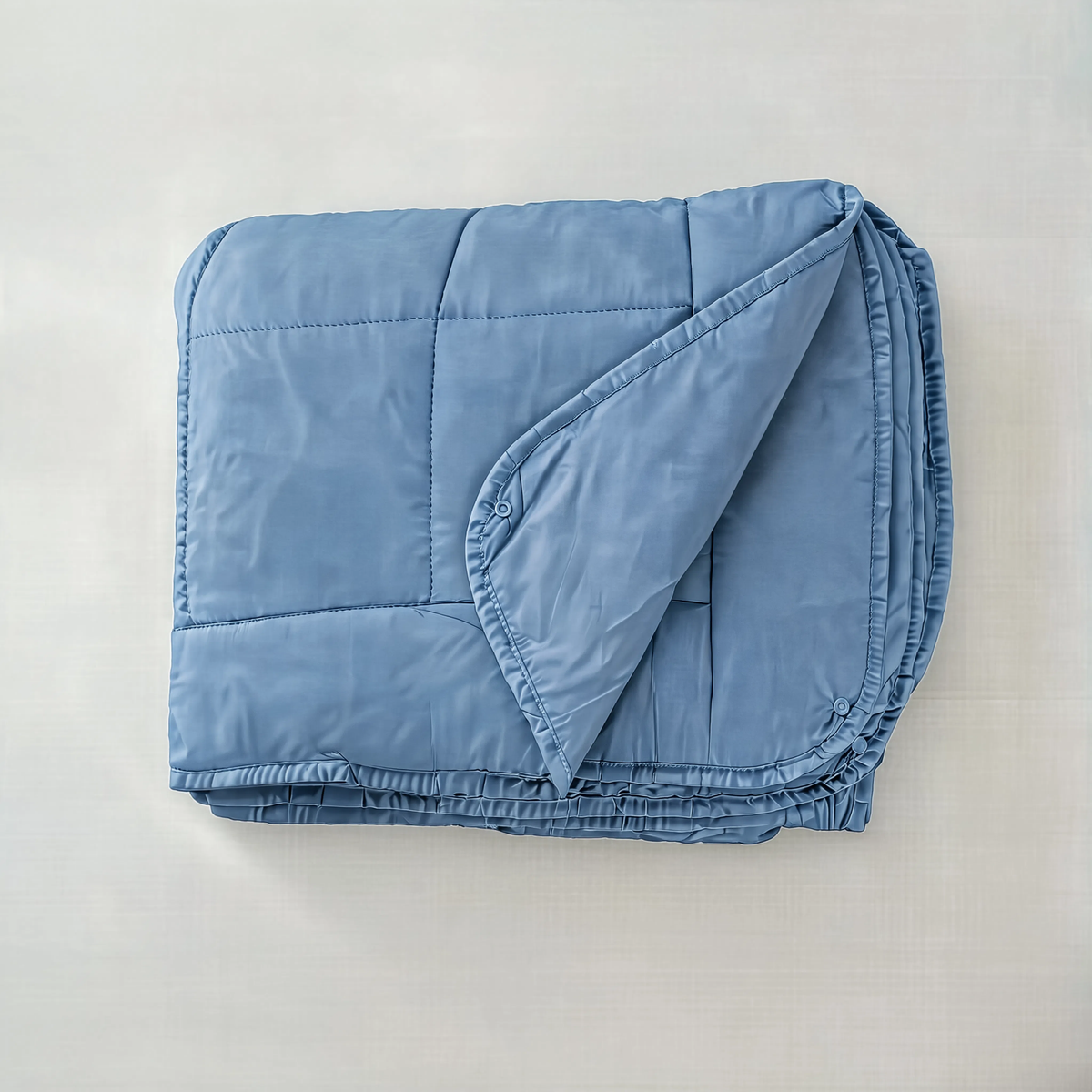 Zelesta Pure Uni 4-Seizoenen Naadloos Katoenen Dekbed – Blauw