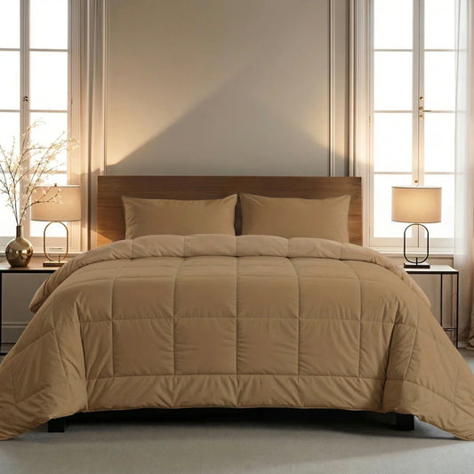 Zelesta Pure Uni Katoenen Dekbed - Cacaobruin