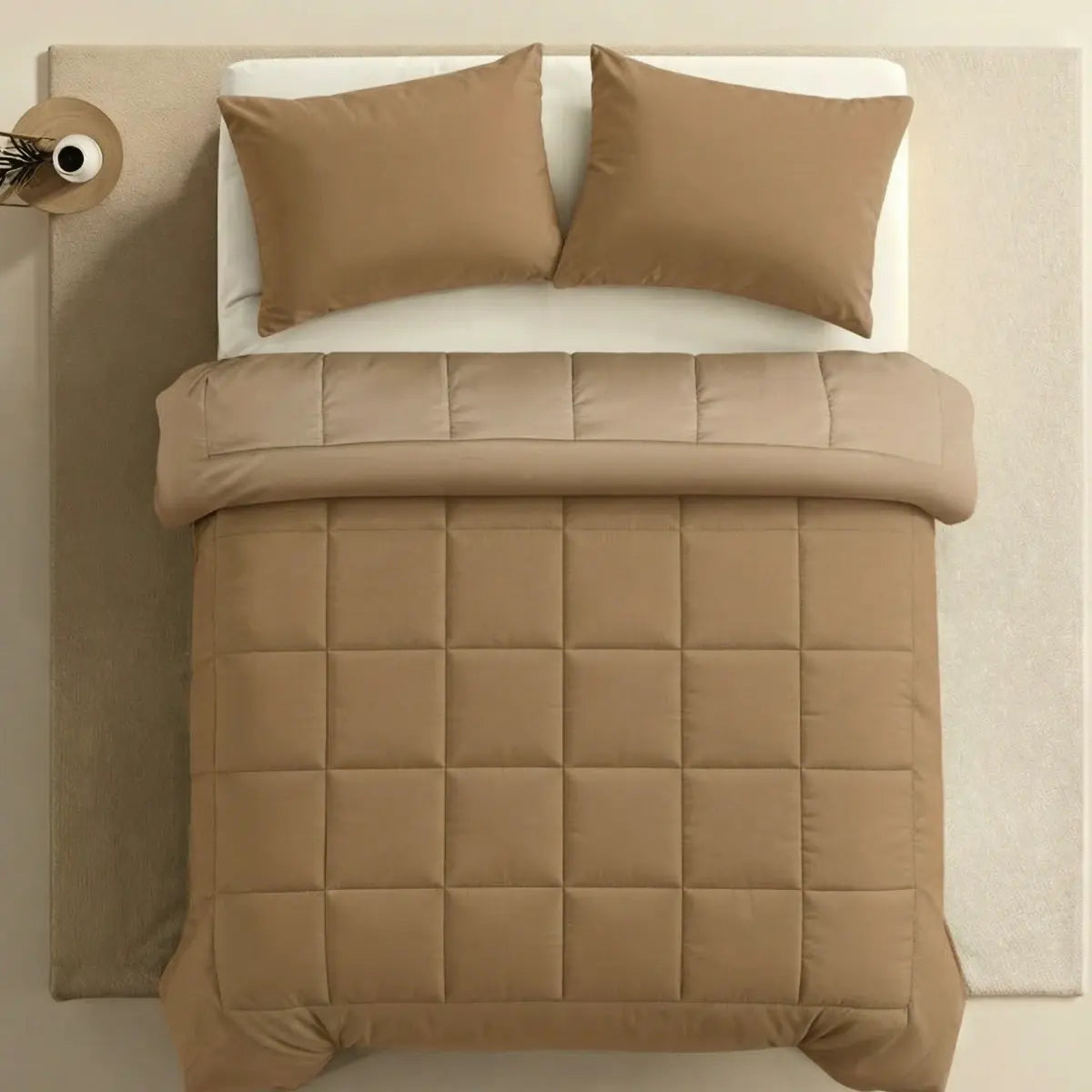 Zelesta Pure Uni Katoenen Dekbed - Cacaobruin