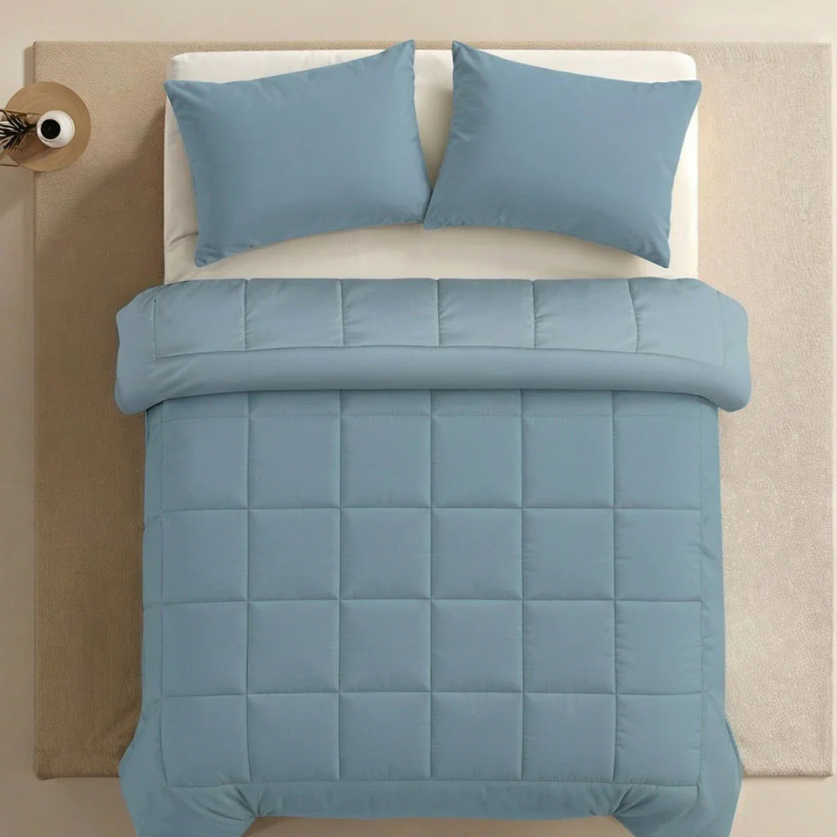 Zelesta Pure Uni Katoenen Dekbed - Pastelblauw