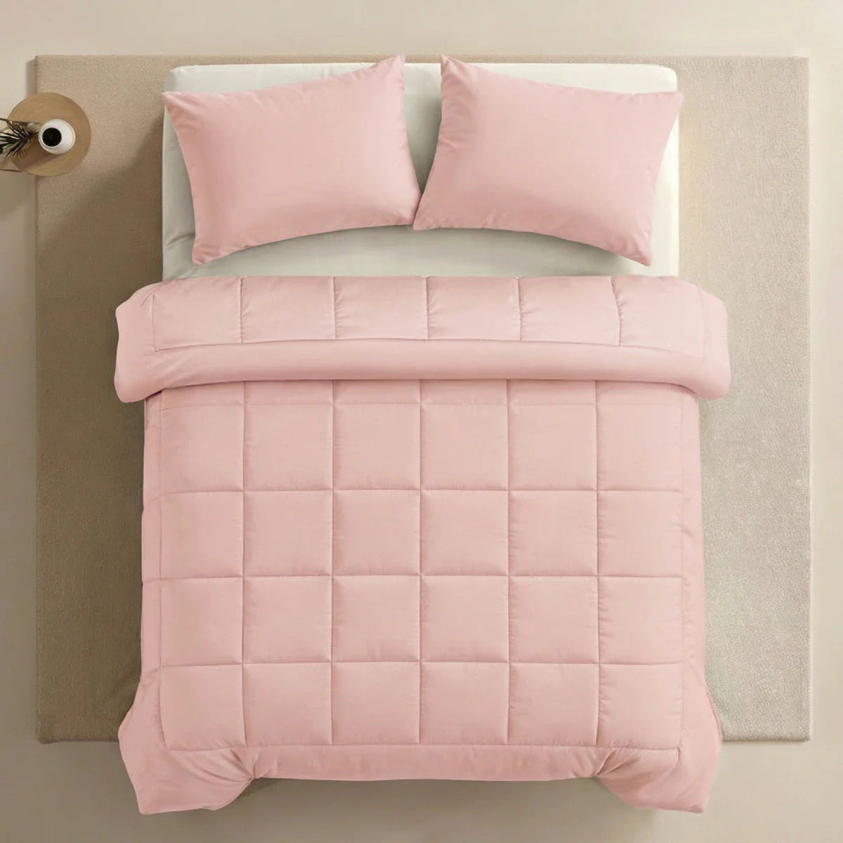 Zelesta Pure Uni Katoenen Dekbed - Zachtroze
