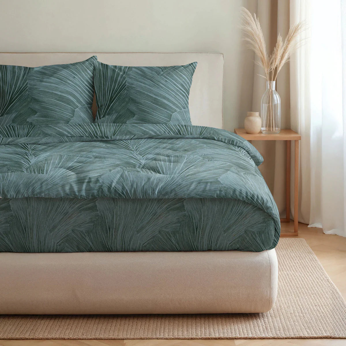 Zelesta Pure Design Katoenen Dekbed - Botanical Green