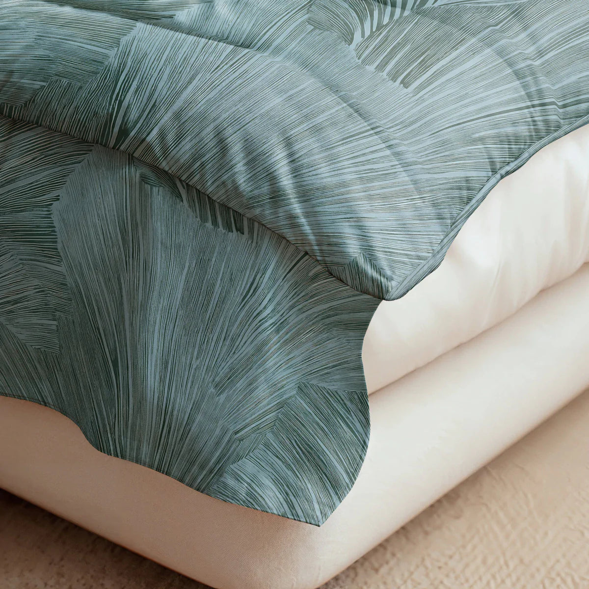 Zelesta Pure Design Katoenen Dekbed - Botanical Green