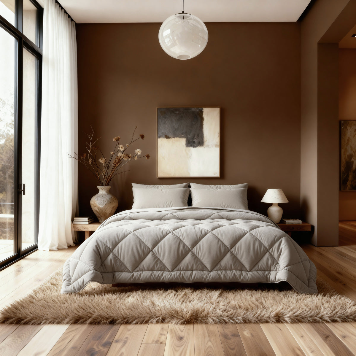 Zelesta Comfort Uni Diamond Dekbed - Zandbeige