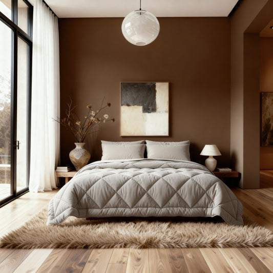 Zelesta Comfort Uni Diamond Dekbed - Zandbeige