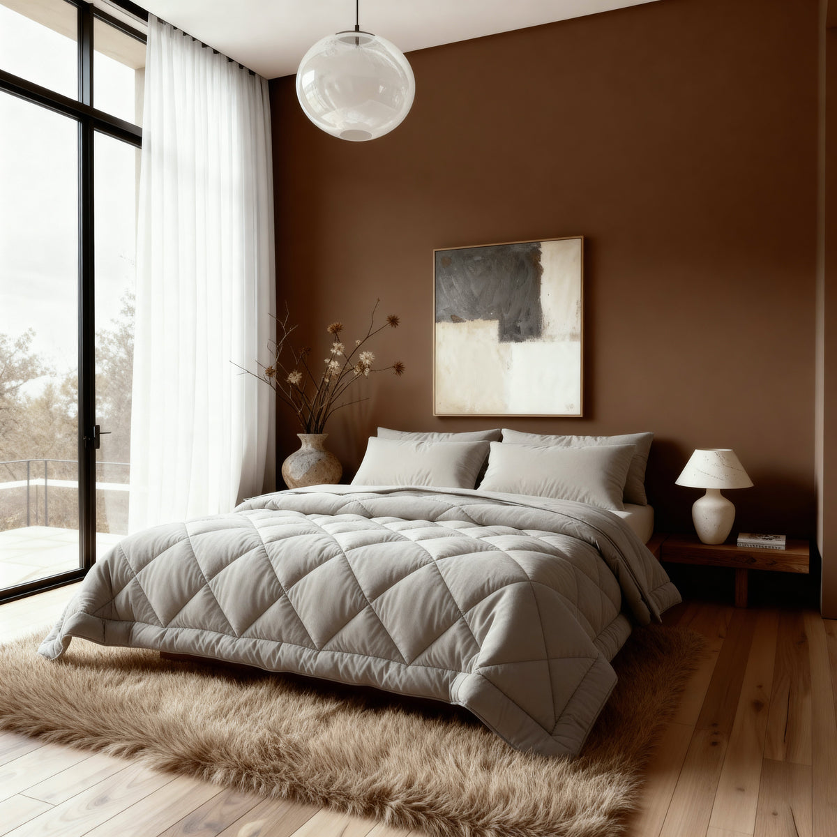 Zelesta Comfort Uni Diamond Dekbed - Zandbeige