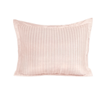 Zelesta Deluxe Hotel Stripe Satijn Katoen Kussensloop Set Van 2 - Roze