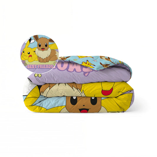 Kids Dekbed - Pokémon - Pikachu & Eevee