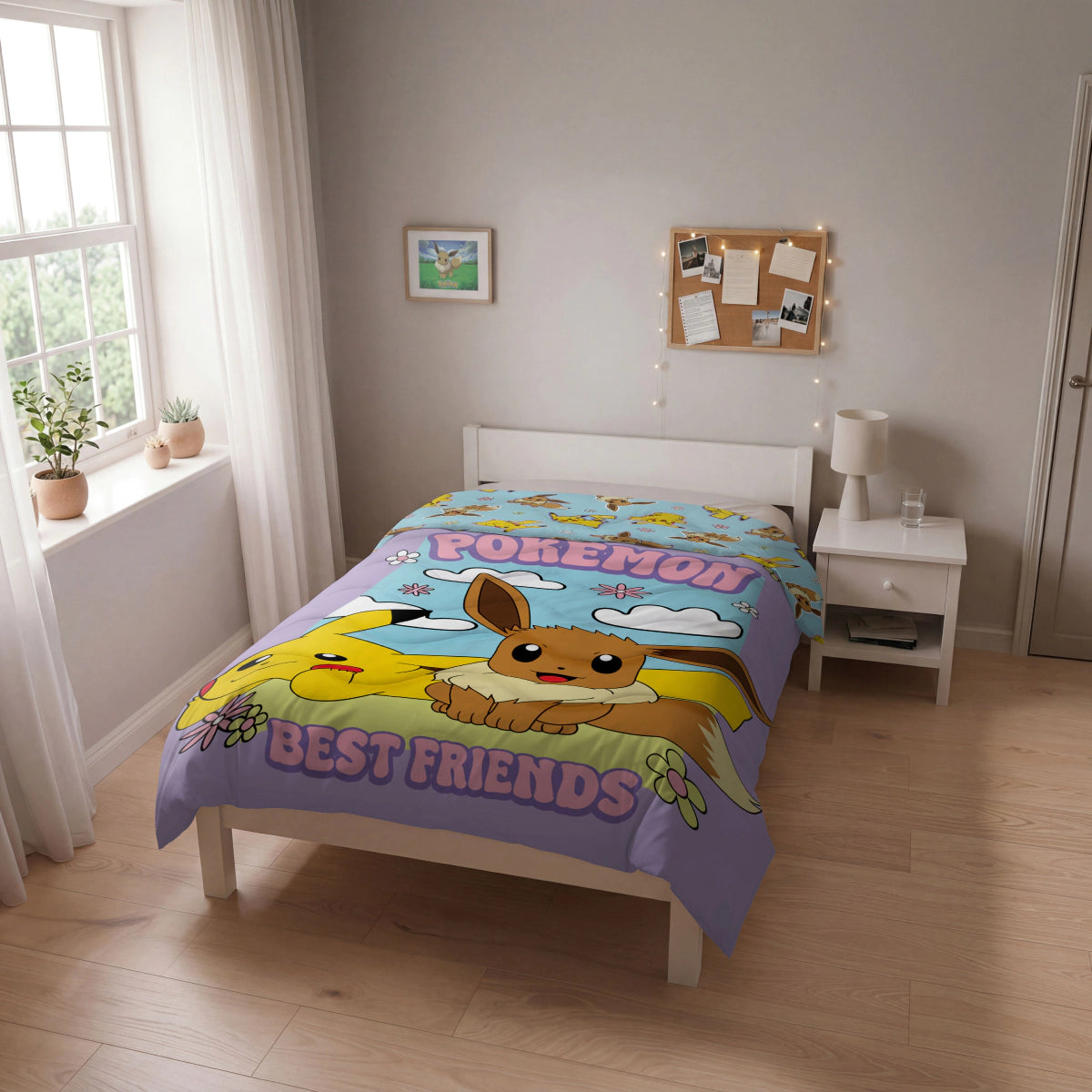 Kids Dekbed - Pokémon - Pikachu & Eevee
