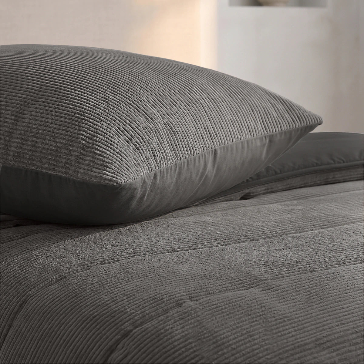 Zelesta Special Corduroy Katoenen Dekbed - Antraciet