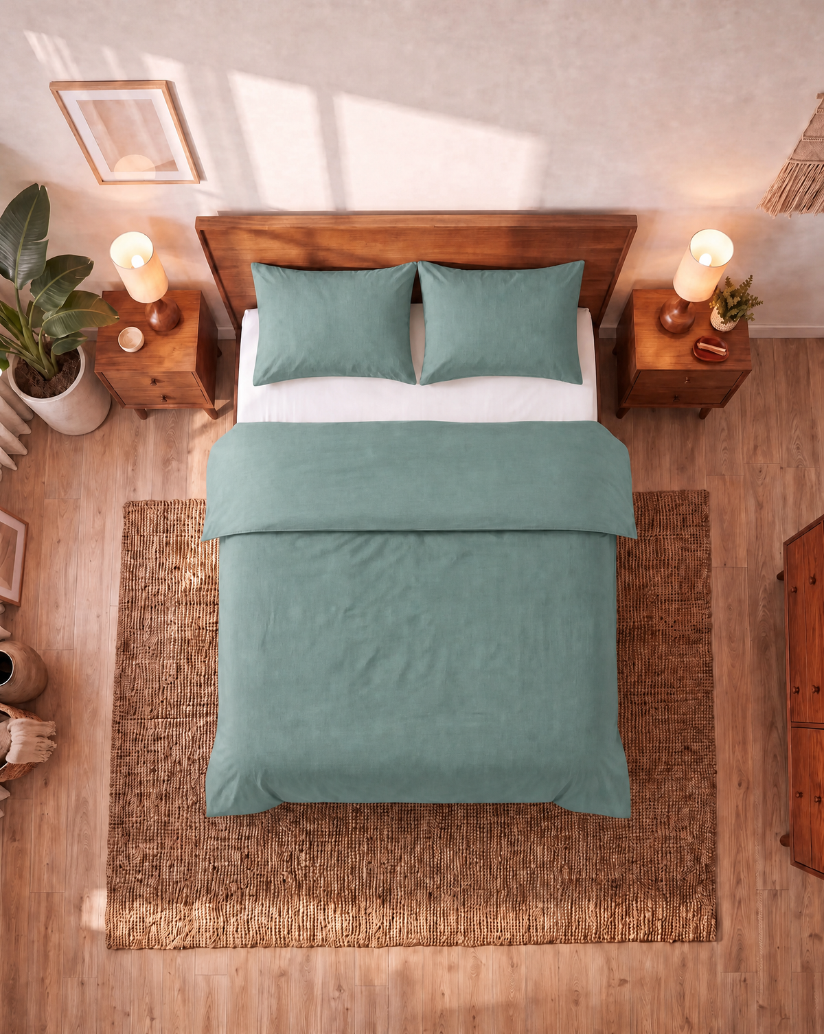 Zelesta Comfort Uni Naadloos Dekbed - Zeemousse Groen
