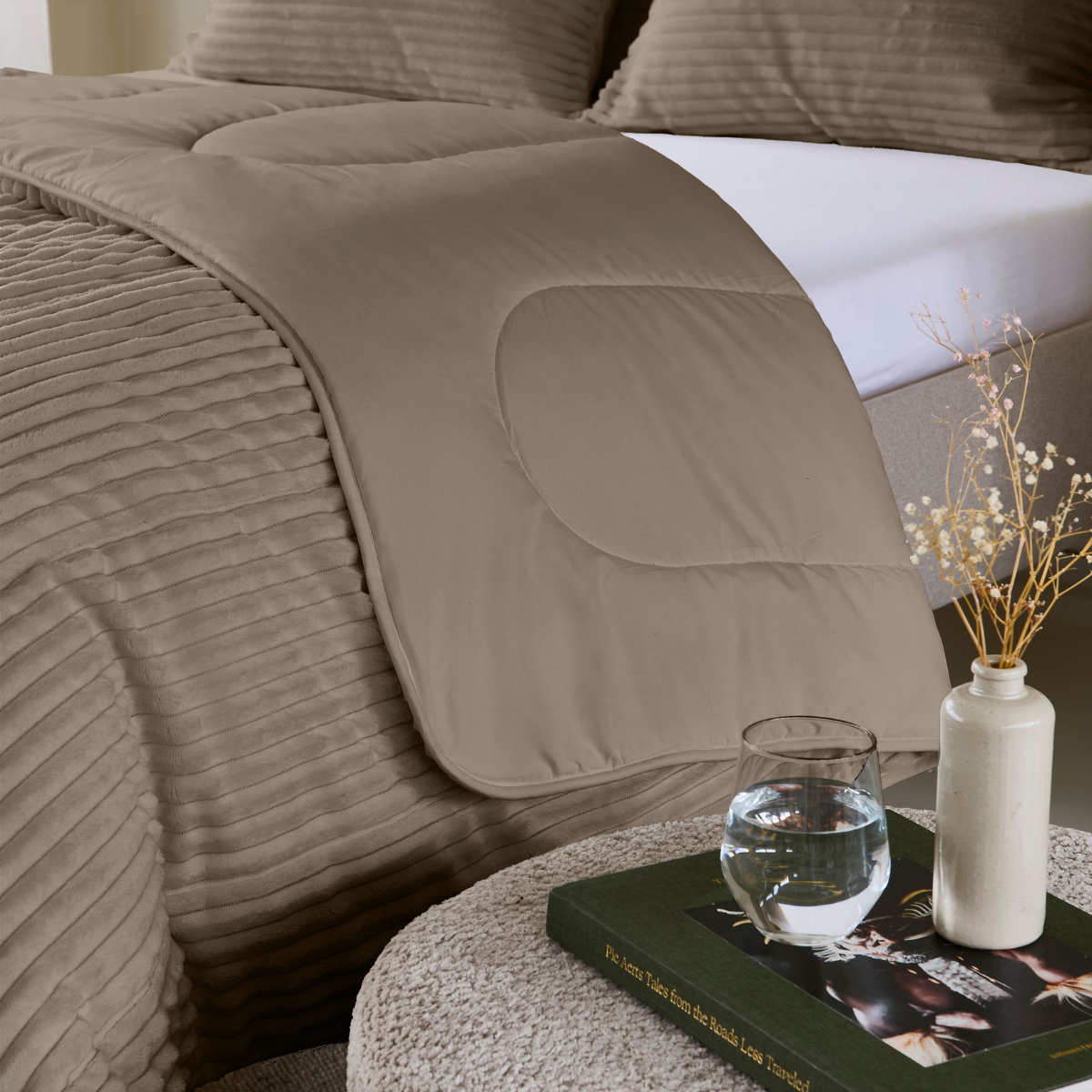 Zelesta Special Teddy Groove Dekbed - Taupe