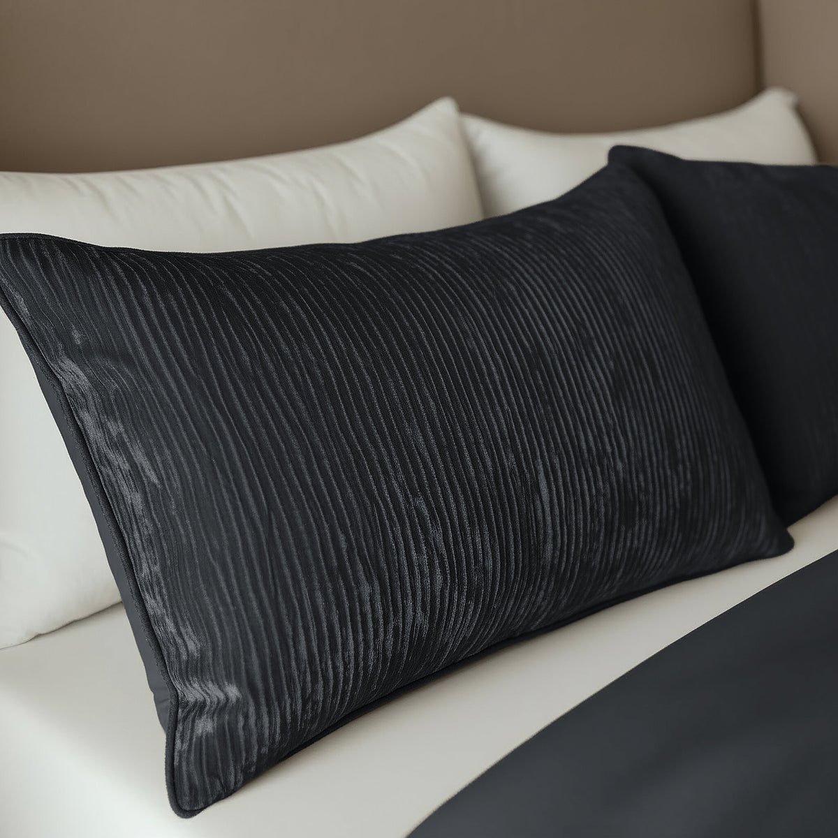 Zelesta Special Velvet Chique Kussensloop Set van 2 - Antraciet