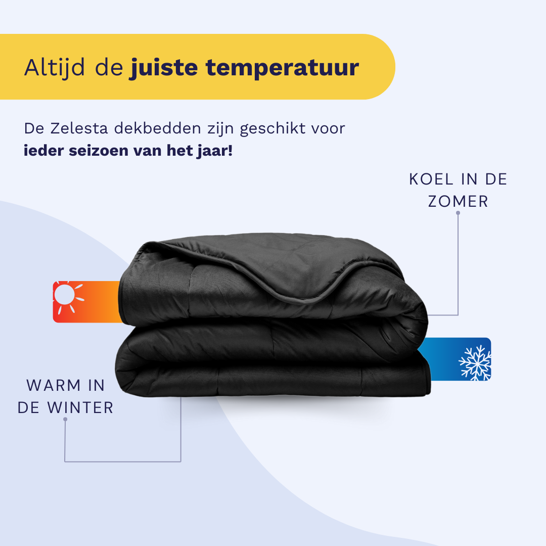 Zelesta Special Velvet Dekbed - Zwart