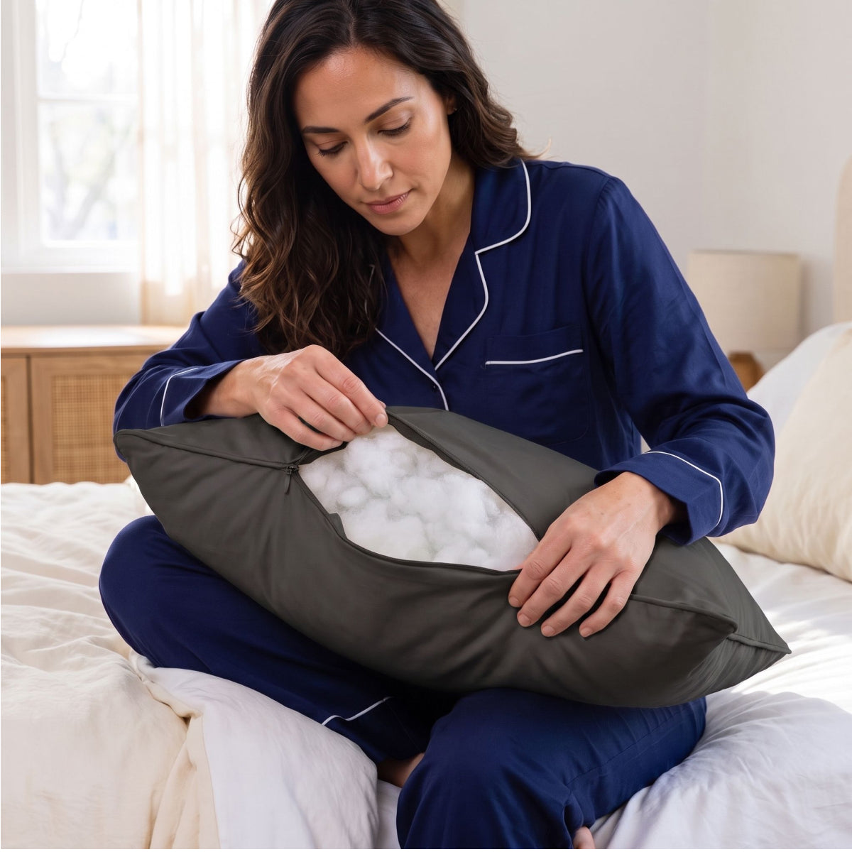Washable pillow Black | Zelesta