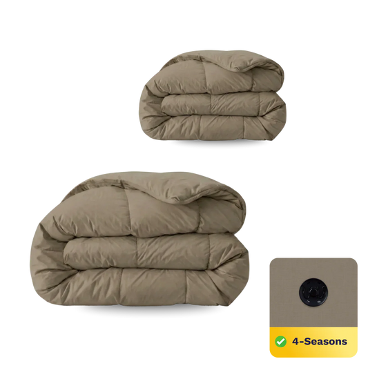 Zelesta Comfort Uni 4-seizoenen dekbed - Natuurlijk taupe