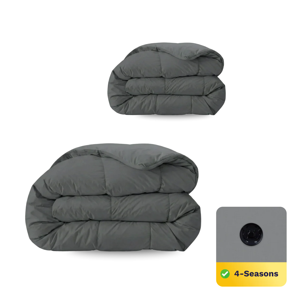 Zelesta Comfort Uni 4-seizoenen dekbed - Steengrijs
