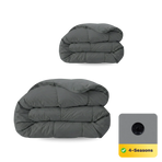 Zelesta Comfort Uni 4-seizoenen dekbed - Steengrijs