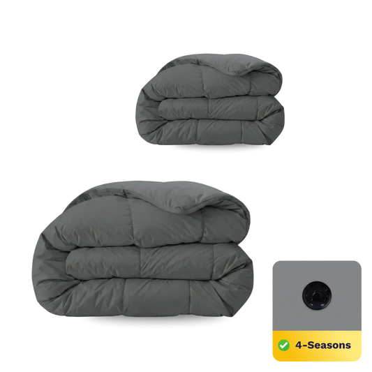 Zelesta Comfort Uni 4-seizoenen dekbed - Steengrijs