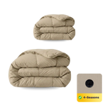 Zelesta Pure Uni Katoenen 4-Seizoenen Dekbed - Taupe Blush