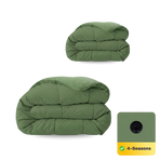 Zelesta Comfort Uni 4-seizoenen dekbed - Tijdloos groen