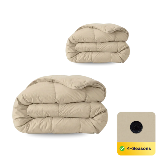Zelesta Comfort Uni 4-seizoenen dekbed - Warm Zand