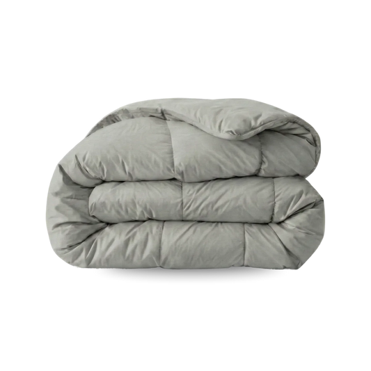 Zelesta Pure Uni Katoenen Dekbed - Ochtendgrijs