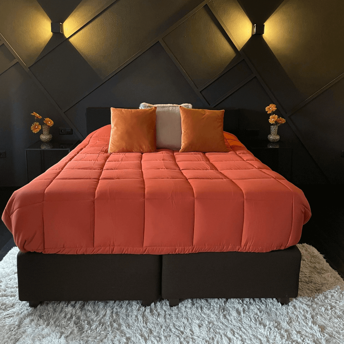 Zelesta Everyday Duo Dekbed - Lichtgrijs & Gember