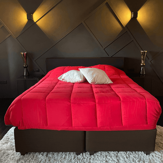 Zelesta Everyday Duo Zomerdekbed - Antraciet & Rood