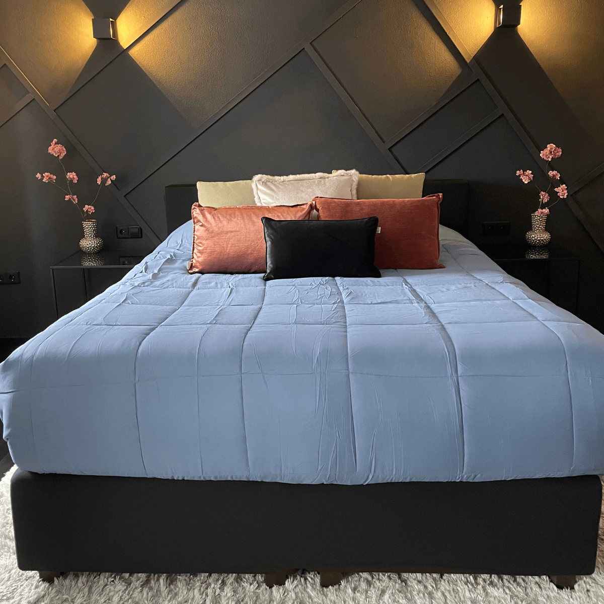 Zelesta Everyday Duo Zomerdekbed - Blauw & Mastiek