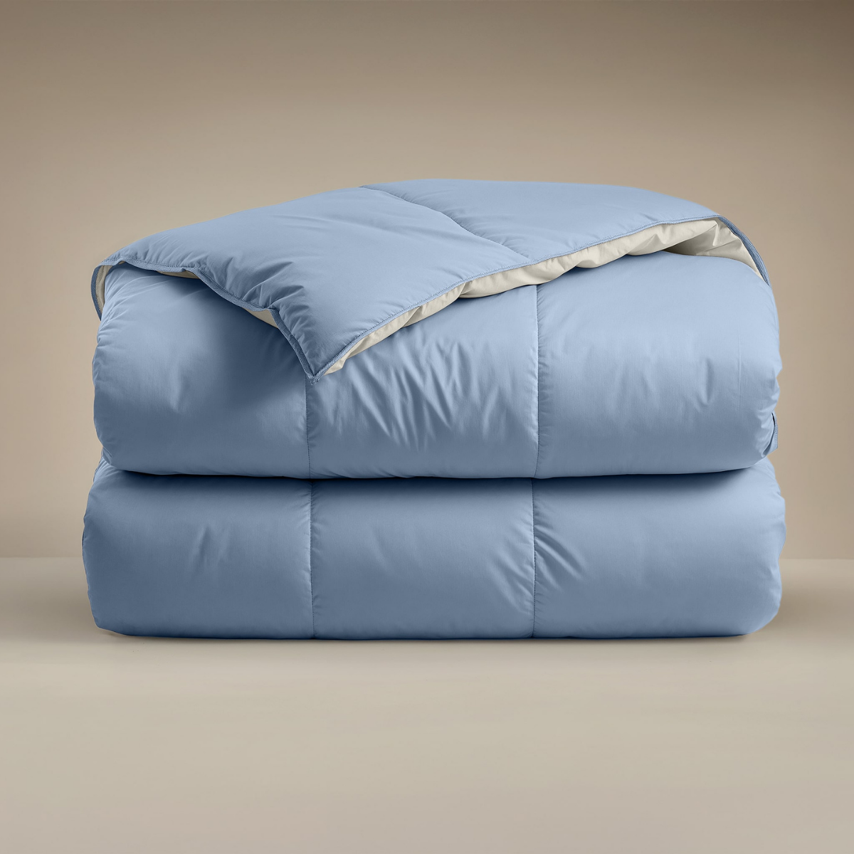 Zelesta Deluxe Duo Percale Katoenen Dekbed - Droomblauw & Crème
