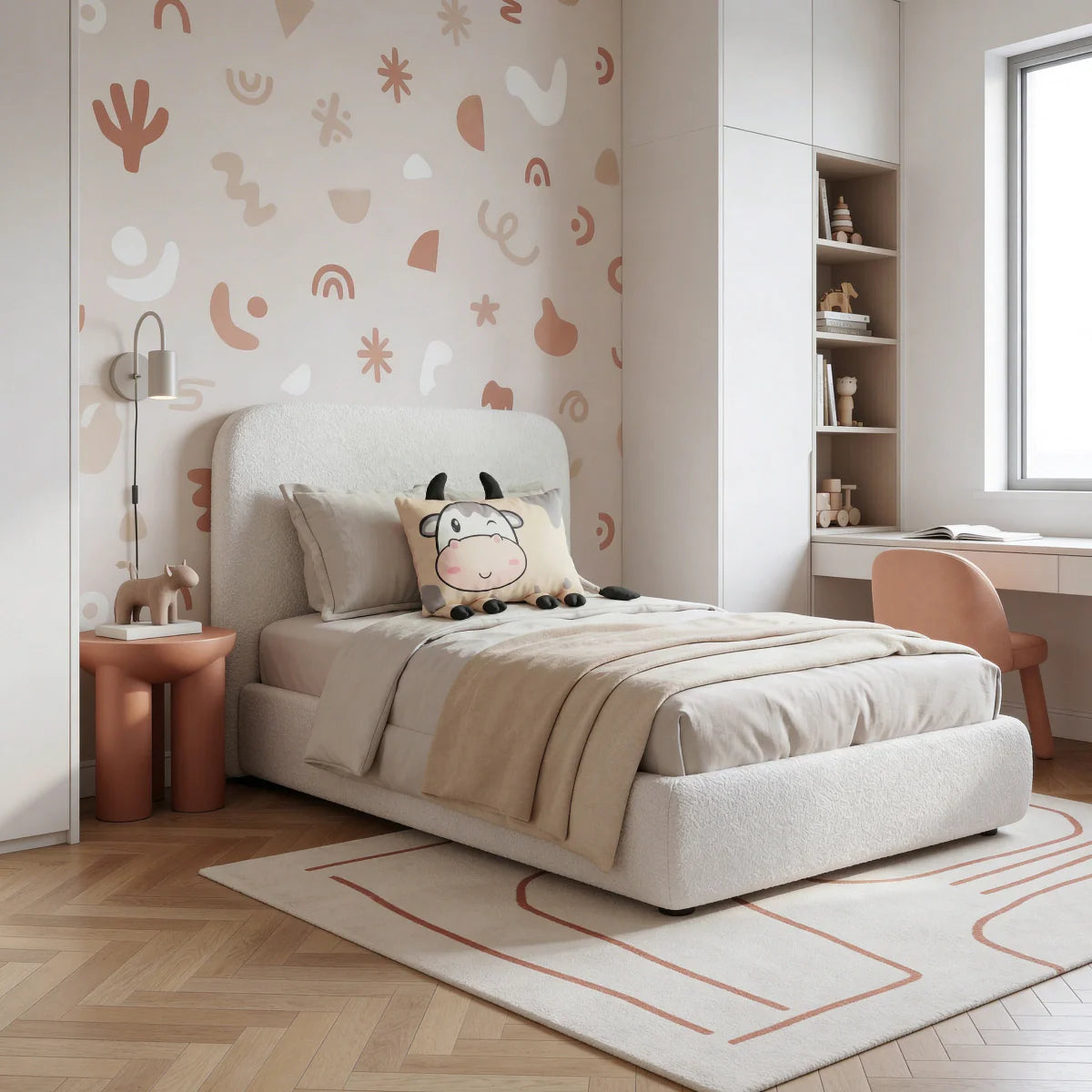 Zelesta Kids Koosje The Cow Pillow - Grey/Beige image
