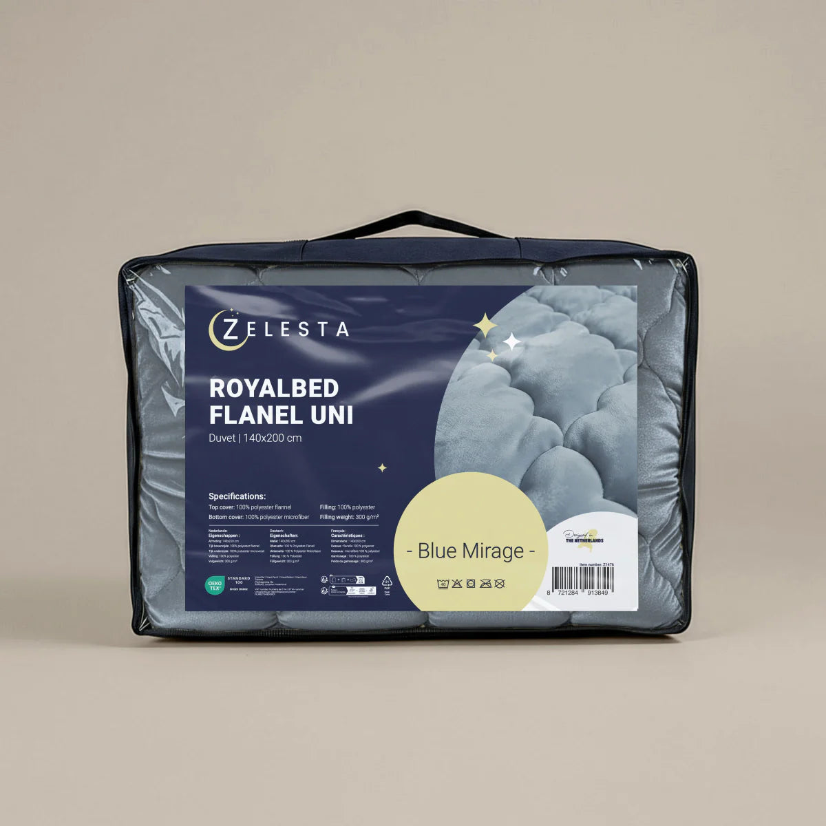 Zelesta Special Flanellen Uni Dekbed - Blauw