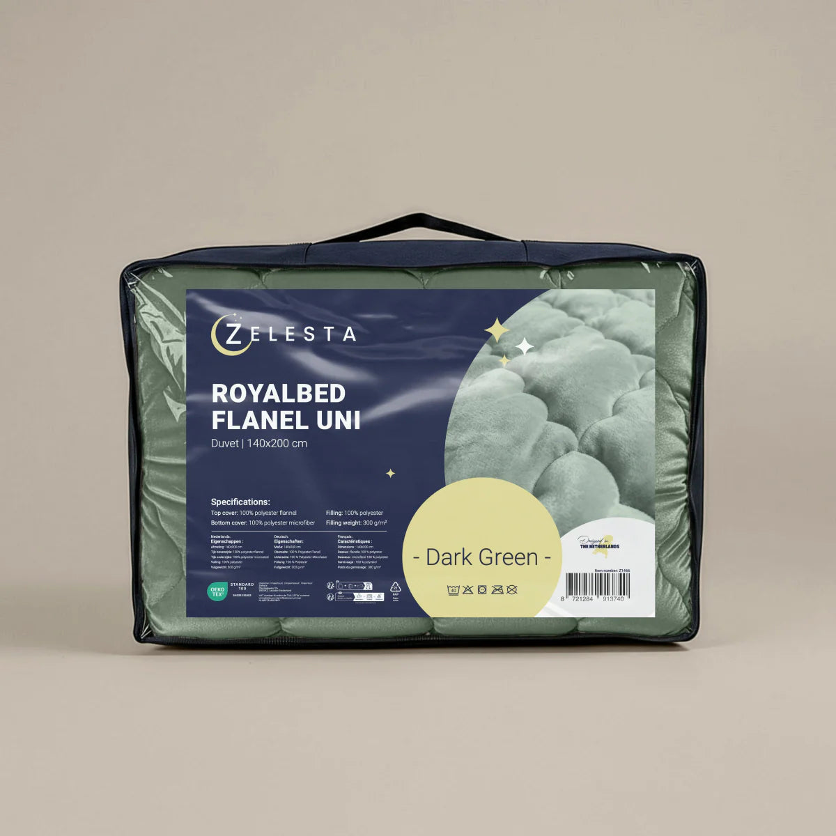 Zelesta Special Flannel Uni Duvet - Green