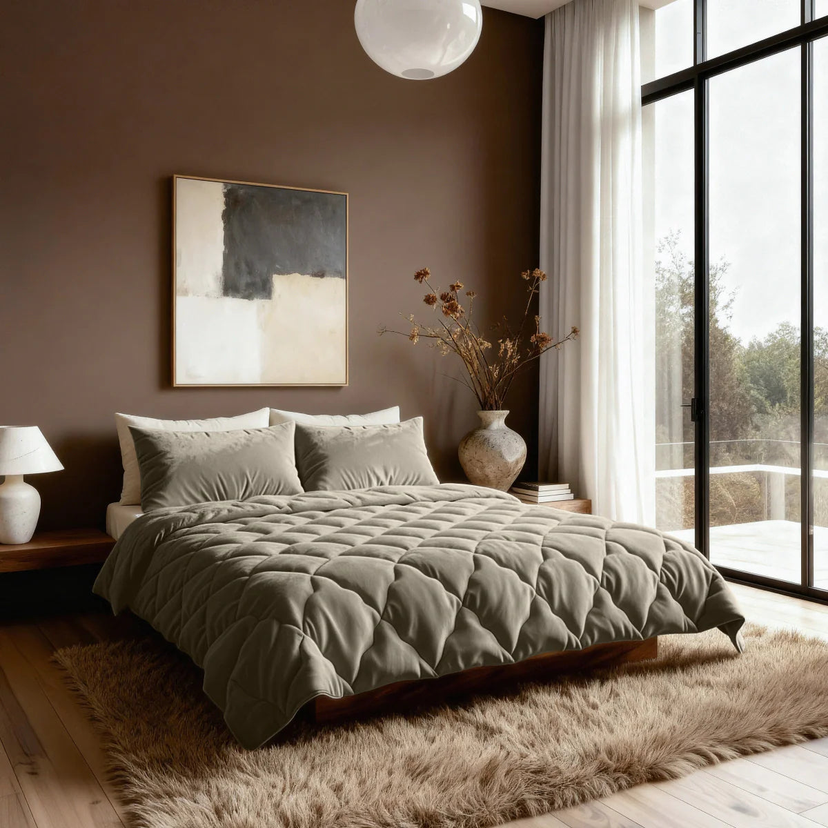 Zelesta Special Flanellen Uni Dekbed - Taupe