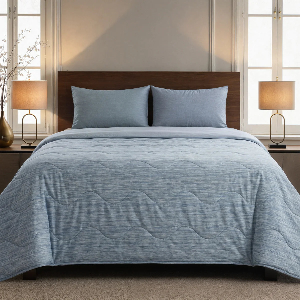 Zelesta Special Cooling Blend Summer Duvet - Serene Blue