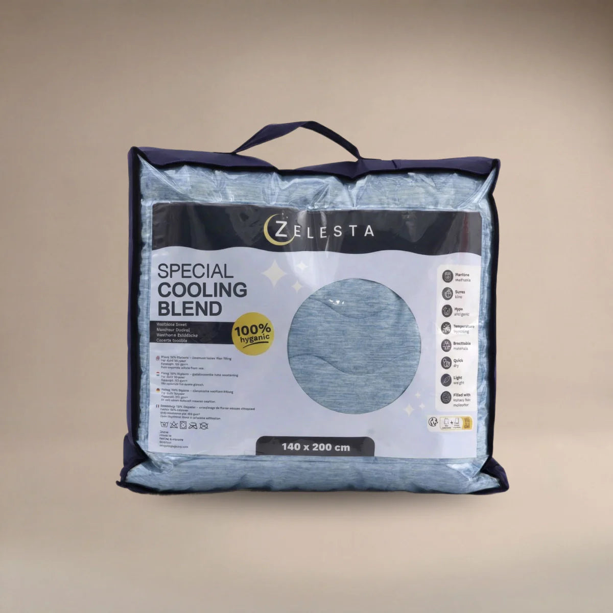 Zelesta Special Cooling Blend Summer Duvet - Serene Blue