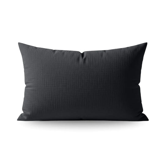 Zelesta Special Teddy Katoenen Mousseline Kussensloop Set Van 2 - Antraciet