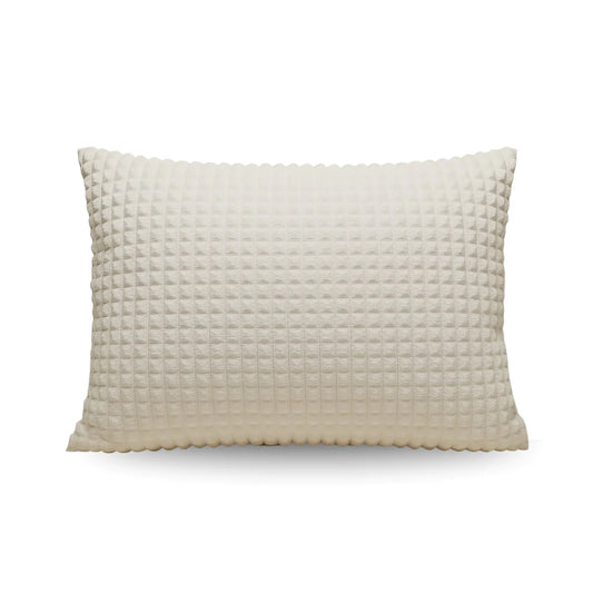 Zelesta Special Teddy Check Kussensloop Set van 2 - Crème